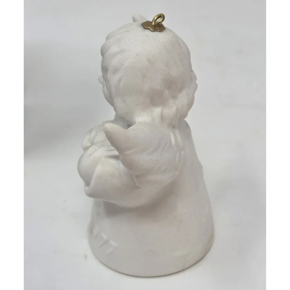 Goebel 1977 2nd Edition Angel Bell Christmas Ornament yellow Tree box